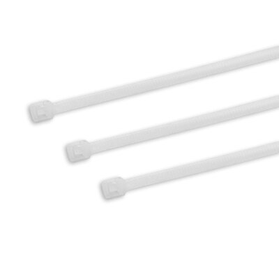 300mm x 4.8mm Cable Ties (Natural) - Pack of 100