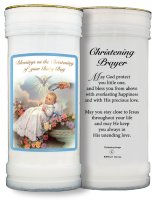 Pillar Candle - Boy - Christening   (8617)