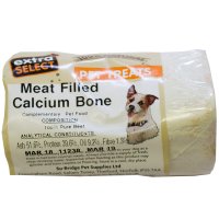 Extra Select Natural Dog Treats Meat Filled Calcium Bone 12x1