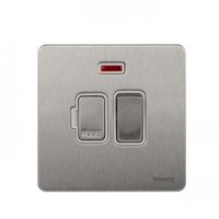 Schneider Ultimate Screwless Switched Fuse Spur with neon|LV0701.0944