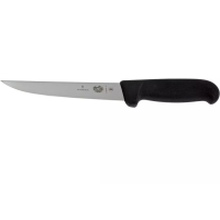 Boning Knife, Straight Wide Blade, 15 cm (6″), Black