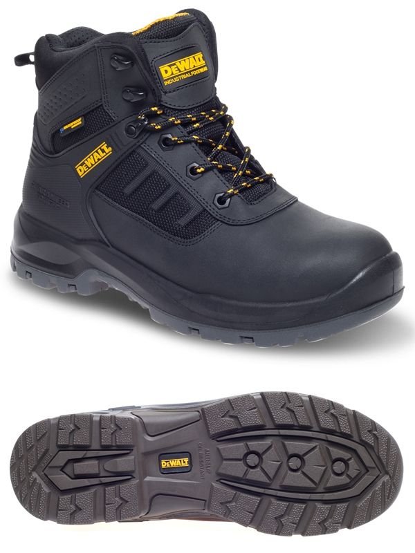 DeWalt Douglas Black Waterproof Safety Boot Size 12 STDEWDOU12