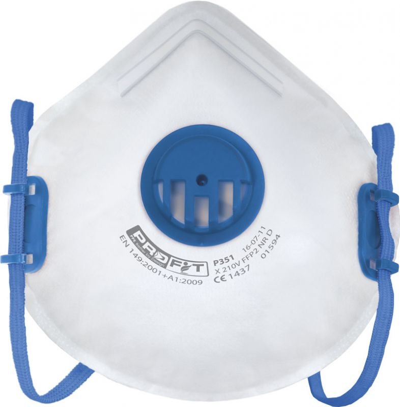 Disposable Valved Respirator FFP2 - White One Size