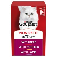 Gourmet Mon Petit Intense Beef/Chicken/Lamb 50g 6pk x 8