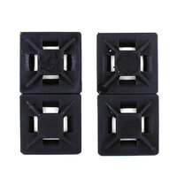 KCTMSA-30 Black Coloured Cable Tie Base 28mm x 28mm (Pack of 100)