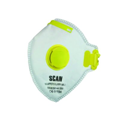 Scan Fold Flat Valved Disposable Mask FFP1 (Pack of 10)