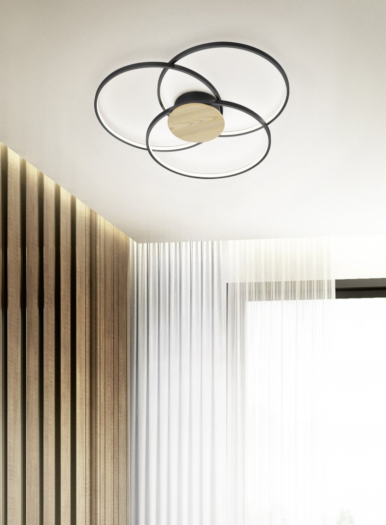 Trio Sedona Black Ceiling Light