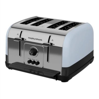 Morphy Richards Venture Retro 4 Slice Toaster - Duck Egg Blue | 240136 1