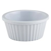 Ramekin Fluted 1oz White 57X25mm Carton of 24