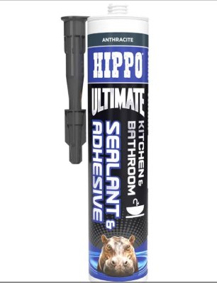 Hippo Ultimate Kitchen & Bathroom Sealant Anthracite 290ML H18642