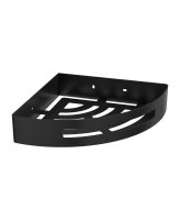 CORA CORNER SHOWER BASKET BLACK
