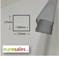 2MT ALUMINIUM PROFILE CW DIFFUSER,END CAPS AND CLIPS