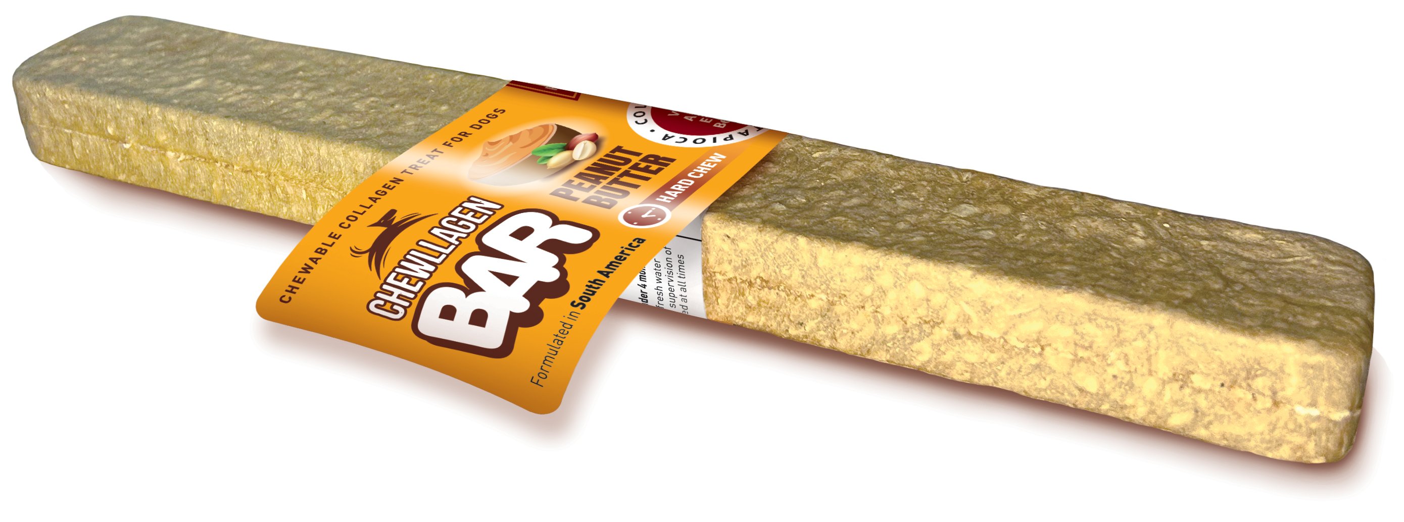 Chewllagen Peanut Butter Bar Large 10in 1x12pcs