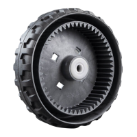 GGP / STIGA - WHEEL ASSEMBLY c/w BEARING &Oslash;190mm