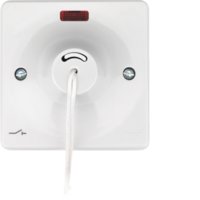 SOLLYSTA DOUBLE SHOWER SWITCH POLE PULL CORD COMPLETE WITH NEON INDICATOR 50AMP