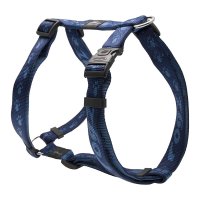 Rogz Alpinist Adjustable H-Harness Blue 11mm x 23-37cm Small - Special Order Item