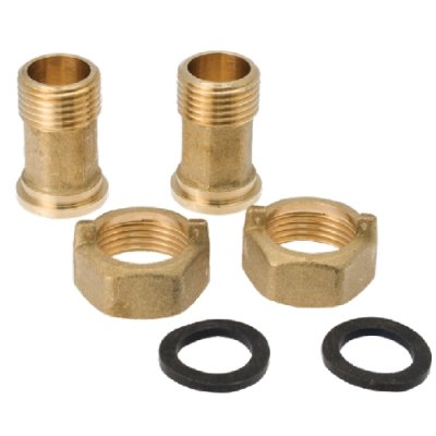 Set koppelingen waterteller DN15 3/4F - 1/2M