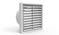 Manrose 1192W 6 Inch Fixed Exterior White Louvre Grille
