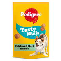 Pedigree Tasty Minis with Chicken and Duck Flavours Dog Treats 8x130gm DK88N