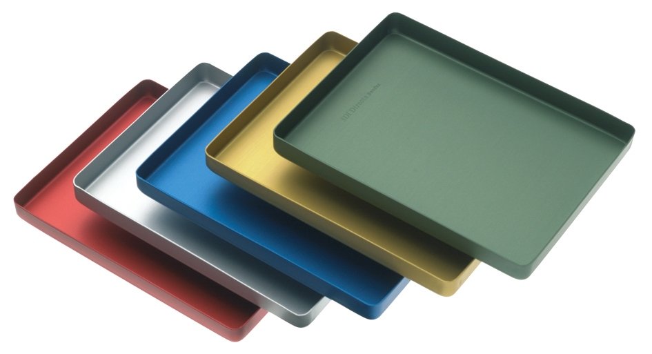 Directa Aluminium Instrument Tray Yellow - DMI Ireland's Leading Dental Supplier - Next Day Delivery