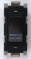 GRID SWITCH MARKED WASHING MACHINE BLACK