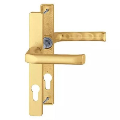 Oslo Gold Finish Lever Handle Set -  70mm