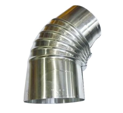 Schouwboog alu 45&deg; 150