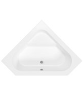 CONCERTO 1400MM CORNER 12 WHITE JET WHIRLPOOL BATH AND PANEL