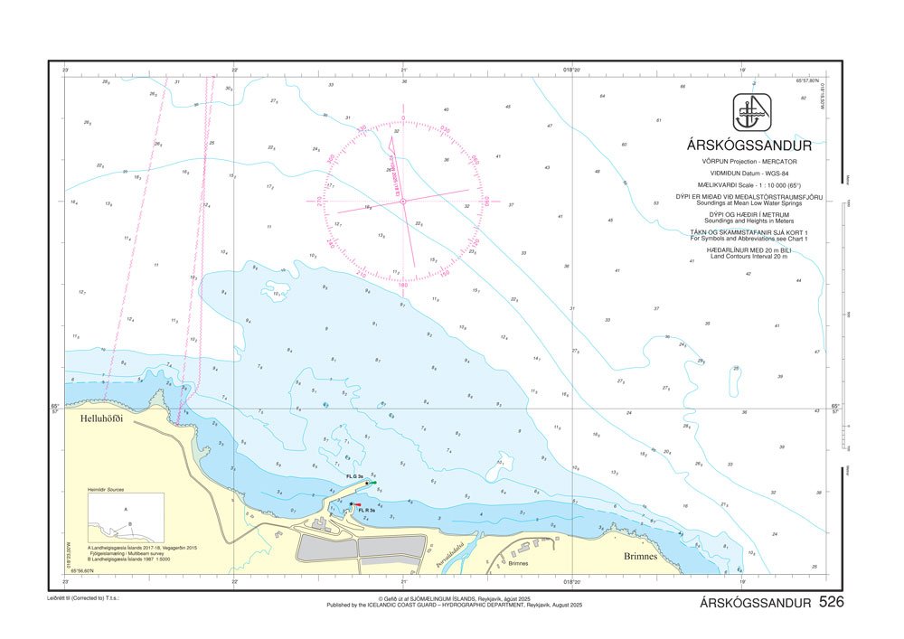 Iceland Chart - 526 Arskogssandur - toddnavigation