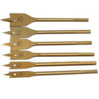 6pce Titanium Flat Wood Bit Set