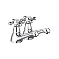Tucker French Kensington Cross Basin Taps (Pair)