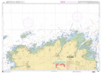 French Chart - 7152 De l'&Icirc;le Grande &agrave; l'&Icirc;le de Br&eacute;hat