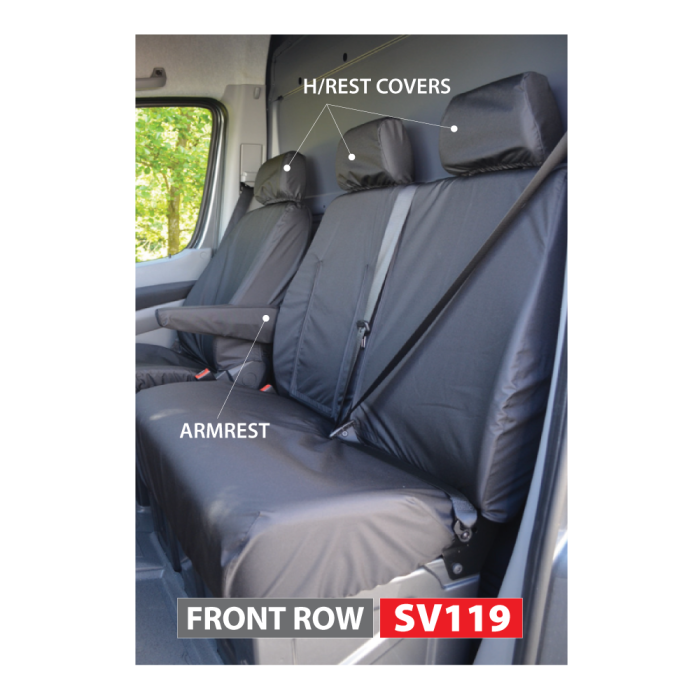 Sprinter / Crafter / TGE Seat Covers (Front Row 3 Seater) 2010-2018