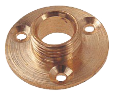 threaded brass nipple plate