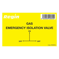 Regin Gas Isolation Sticker (Pack of 8)