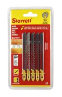 Starrett Wood Cutting Jigsaw Blade 6-30mm 10TPI Rough Cut 5 Pack
