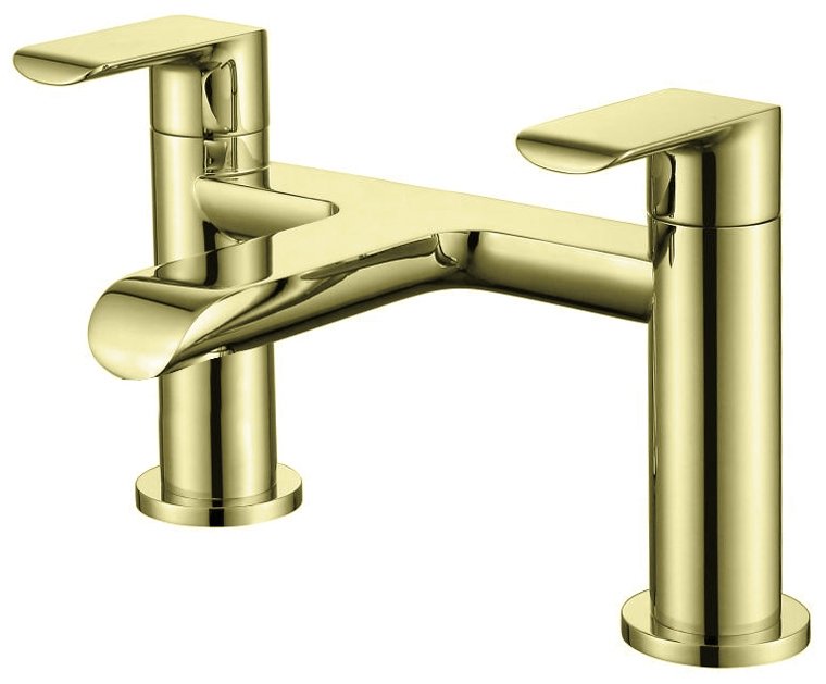 SCOPE Deck Mounted Bath Filler Brushed Gold