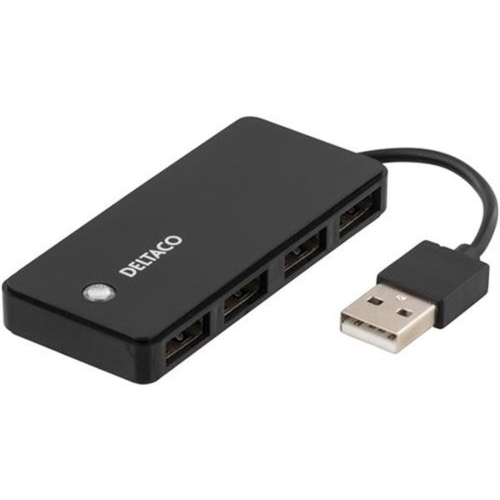 DELTACO 4 Port USB Hub