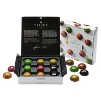 Visser Chakula - square box of 9 assorted fuity Chakulas 15.2 x 15.2cm 12x108g