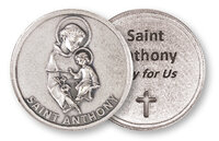 Metal Pocket Token/Saint Anthony   (13301)