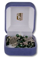 Glass Rosary - Colour - Green  (6337/GREEN)