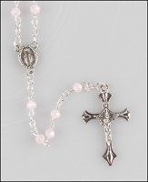 Loose Glass Rosary/Pink - AB Finish (L/63366)