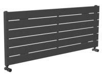 Tucker French Kingswood 452 x 1200mm Single Panel Anthracite Horizontal Radiator (Heating Only)
