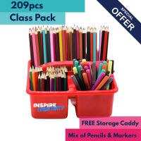 Colouring Class Pack 209pcs - Red Caddy