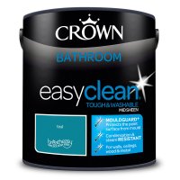 Crown Paint Easyclean Bathroom   Teal       2.5l