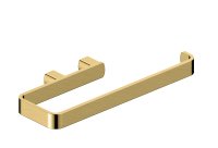 RAK- PETIT SQUARE TOWEL RING IN BRUSH GOLD