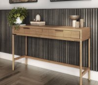 Acoustic Wall Panel 2400 x 605mm Smoked Oak