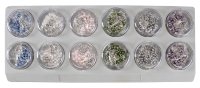 Display of 12 Assorted Imitation Pearl Rosaries  (60780)