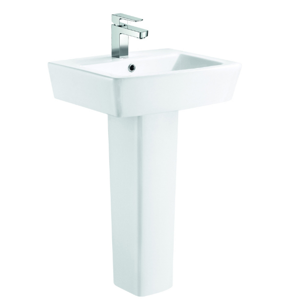 Instinct Edge 550mm Pedestal Basin One Taphole INSED005