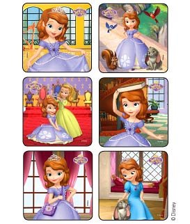 Medibadge Sofia the First Stickers 75pk - DMI Ireland's Leading Dental Supplier - Next Day Delivery